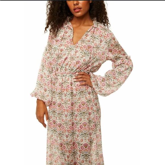 Misa Revolve Amata Floral Long Sleeve Boho Maxi Dress Size Small NWT - Picture 2 of 16